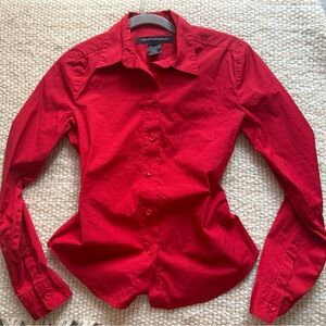 French Connection “Victory Red” Button Up